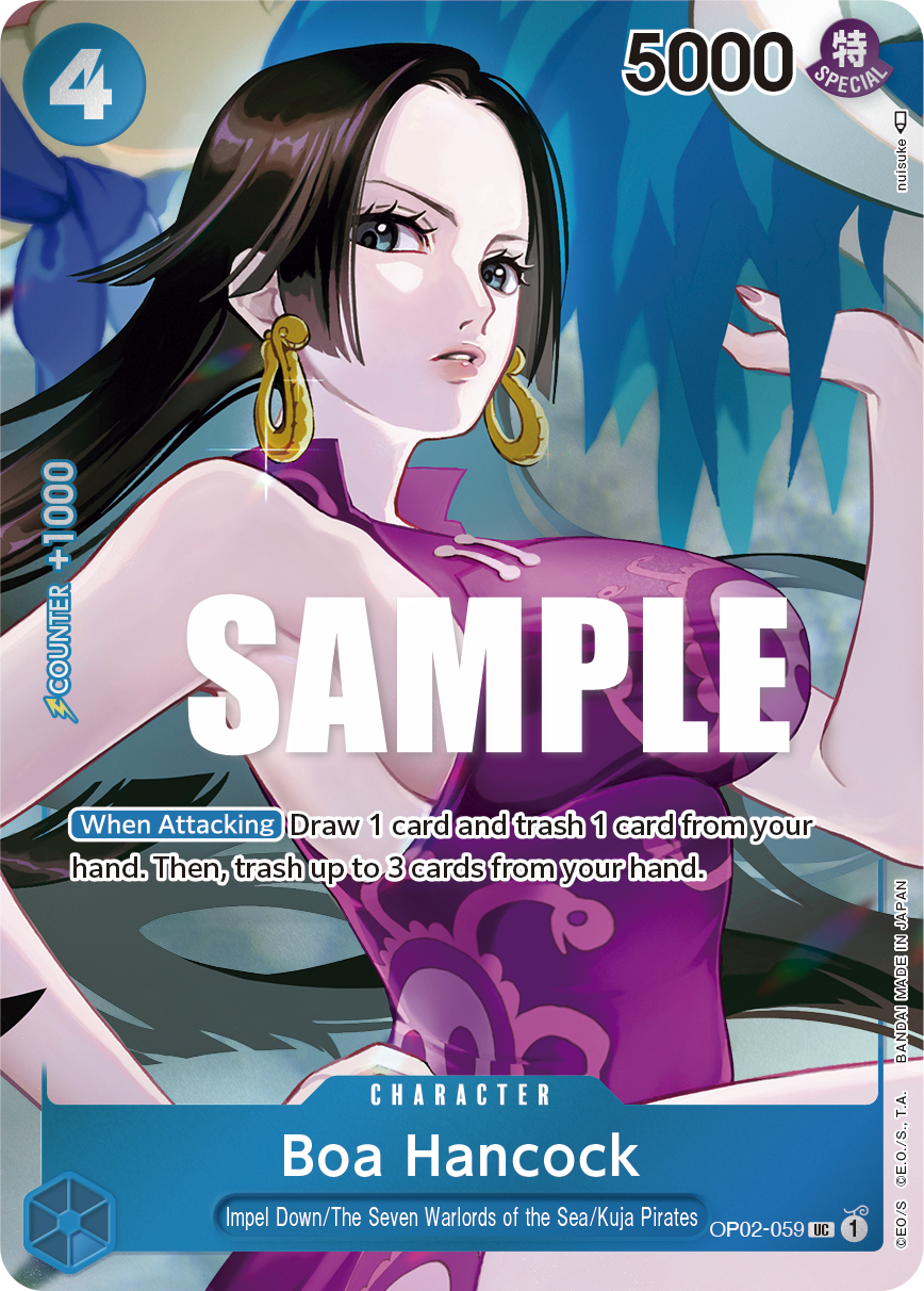 Boa Hancock (Judge) OP02-059 - One Piece Promotion Cards - PSA 9.0 MINT (Foil)