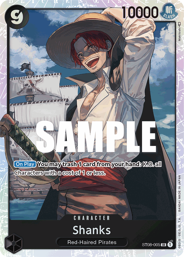 Shanks ST08-005 - Starter Deck 8: Monkey.D.Luffy - PSA 10.0 GEM - MT (Foil)