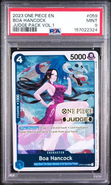 Boa Hancock (Judge) OP02-059 - One Piece Promotion Cards - PSA 9.0 MINT (Foil)