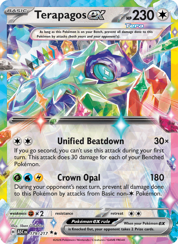 Terapagos ex 179/217 - Ascended Heroes (Holofoil)
