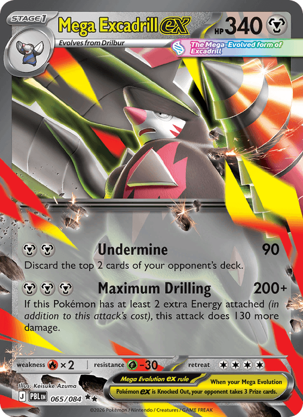 Mega Excadrill ex 065/084 - Pitch Black (Holofoil)