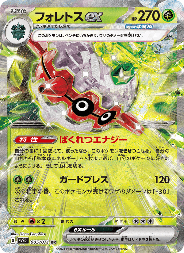 Forretress ex (JP) 005/071 - Clay Burst (Holofoil)