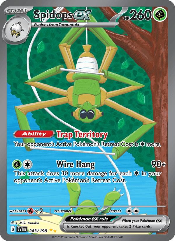 Spidops ex 243/198 - Scarlet & Violet Base Set (Holofoil)