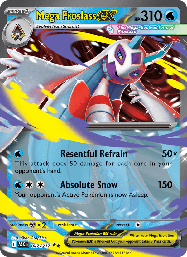 Mega Froslass ex 047/217 - Ascended Heroes (Holofoil)