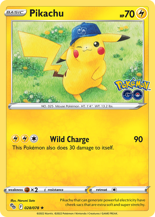 Pikachu 028/078 - Pokemon Go (Holofoil)