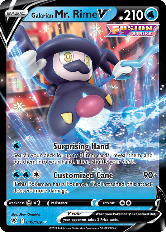 Galarian Mr. Rime V 049/189 - Astral Radiance (Holofoil)