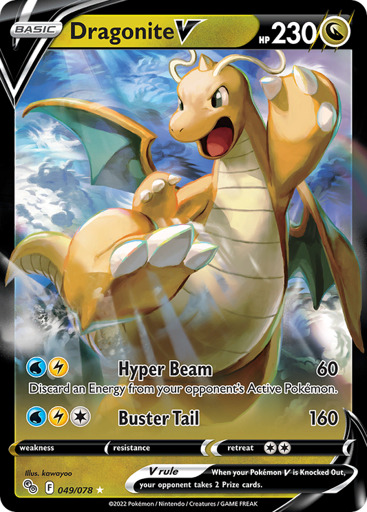 Dragonite V 049/078 - Pokemon Go (Holofoil)