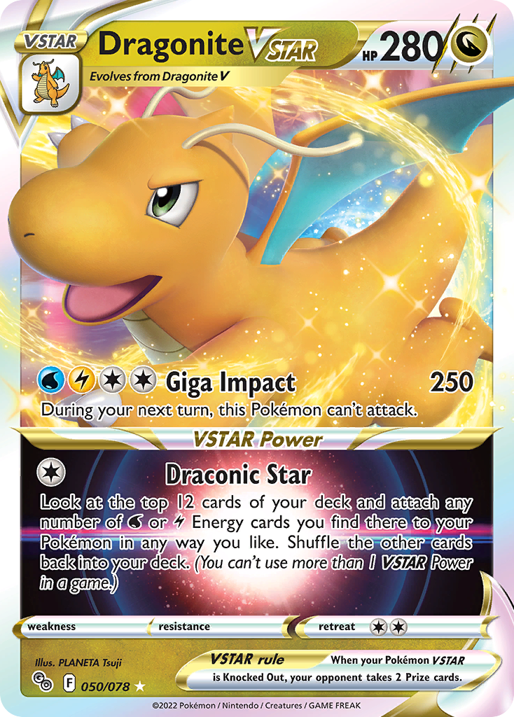 Dragonite VSTAR 050/078 - Pokemon Go (Holofoil)