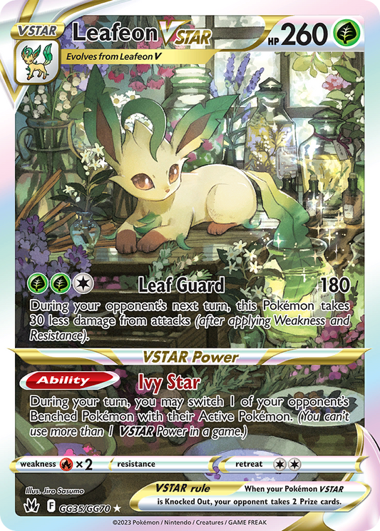 Leafeon VSTAR GG35/GG70 - Crown Zenith: Galarian Gallery (Holofoil)