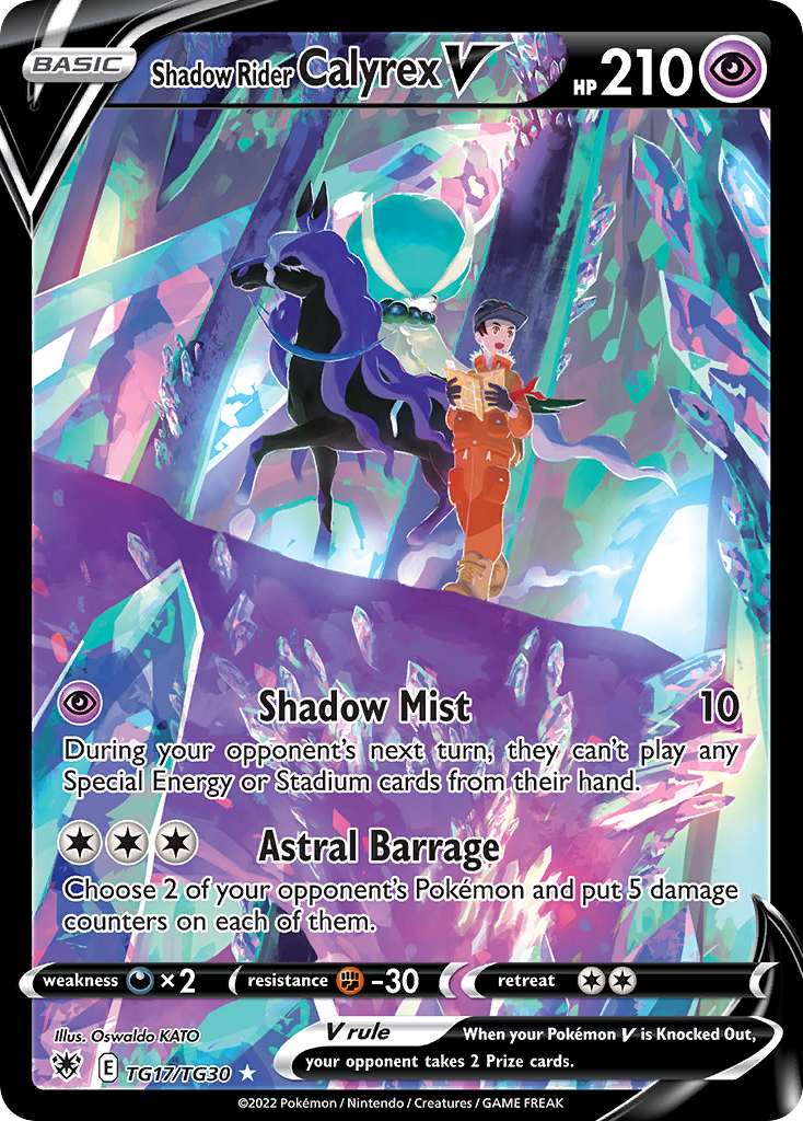 Shadow Rider Calyrex V TG17/TG30 - Astral Radiance Trainer Gallery (Holofoil)