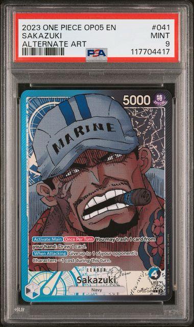 Sakazuki (Alternate Art) OP05-041 - Awakening of the New Era - PSA 9.0 MINT (Foil)