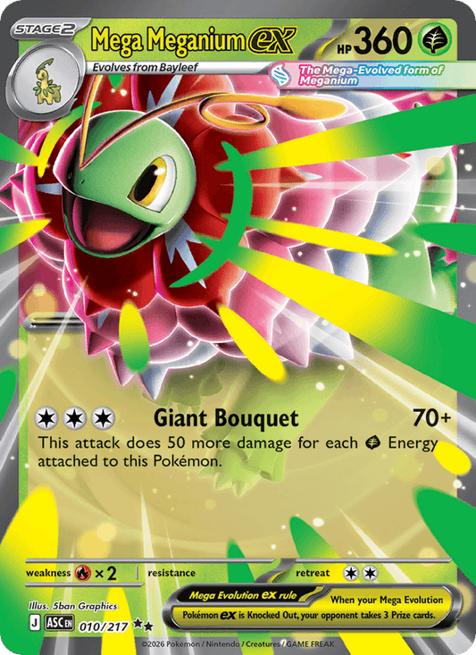 Mega Meganium ex 010/217 - Ascended Heroes (Holofoil)