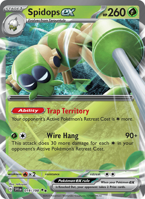 Spidops ex 019/198 - Scarlet & Violet Base Set (Holofoil)