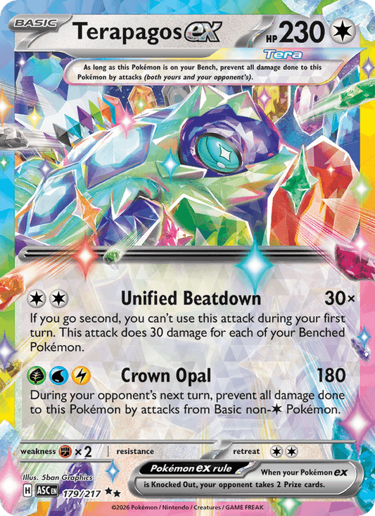 Terapagos ex 179/217 - Ascended Heroes (Holofoil)