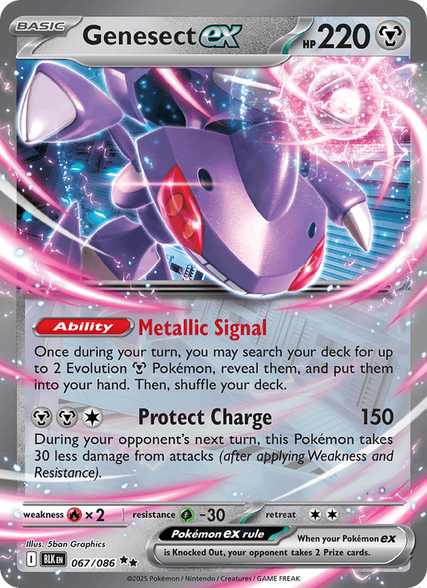 Genesect ex 067/086 - Black Bolt (Holofoil)