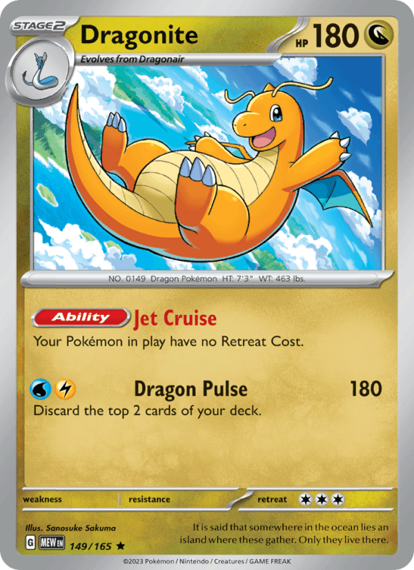 Dragonite 149/165 - SV: 151 (Holofoil)