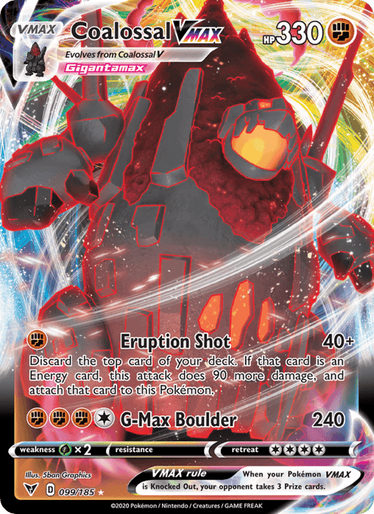 Coalossal VMAX 099/185 - Vivid Voltage (Holofoil)