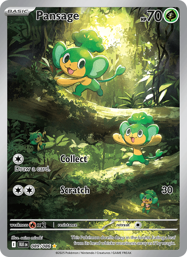 Pansage 089/086 - Black Bolt (Holofoil)