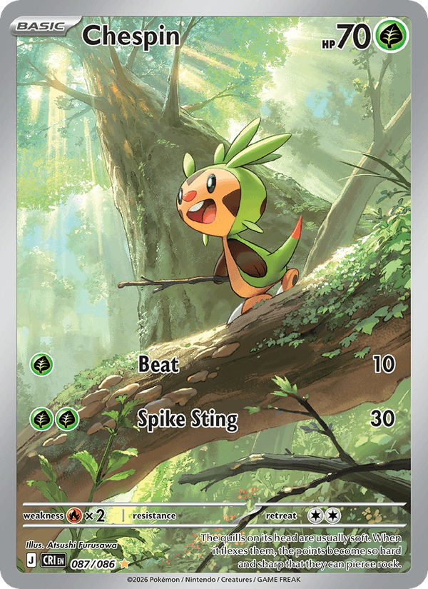 Chespin 087/086 - Chaos Rising (Holofoil)