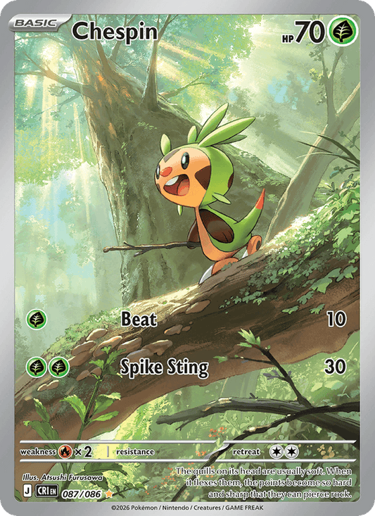 Chespin 087/086 - Chaos Rising (Holofoil)