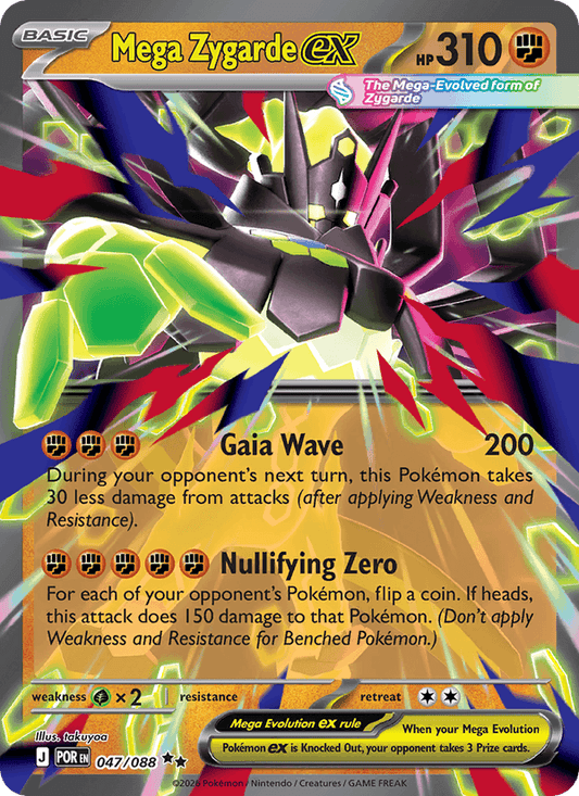 Mega Zygarde ex 047/088 - Perfect Order (Holofoil)