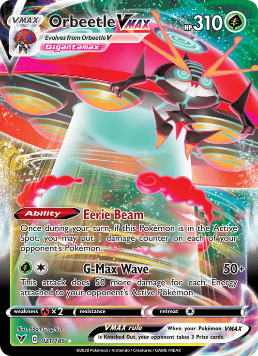 Orbeetle VMAX 021/185 - Vivid Voltage (Holofoil)