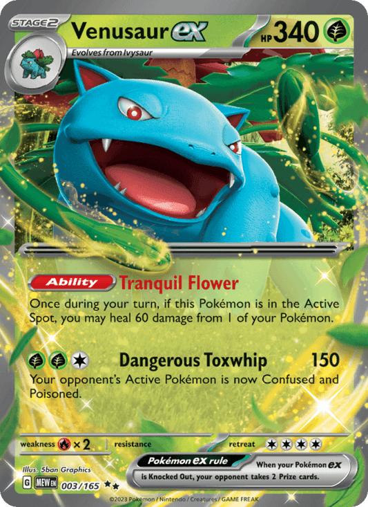 Venusaur ex 003/165 - SV: 151 (Holofoil)