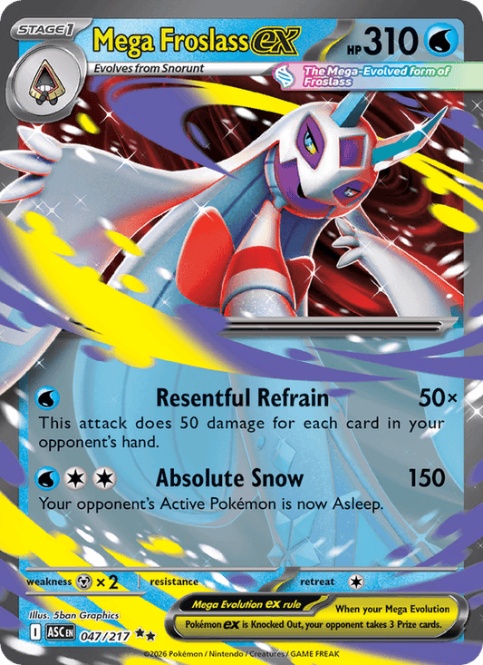 Mega Froslass ex 047/217 - Ascended Heroes (Holofoil)