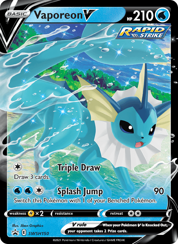 Vaporeon V SWSH150 - Sword & Shield Promo (Holofoil)