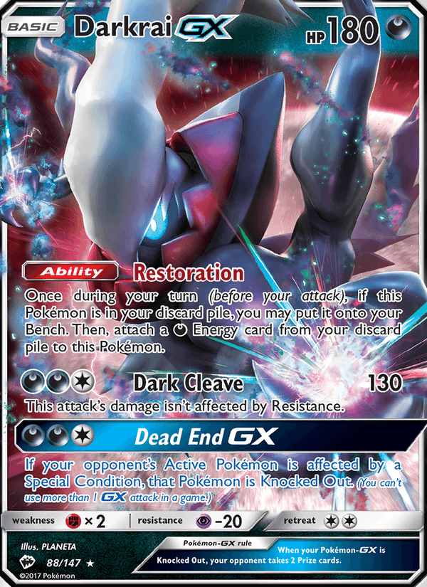 Darkrai GX 88/147 - Burning Shadows (Holofoil)