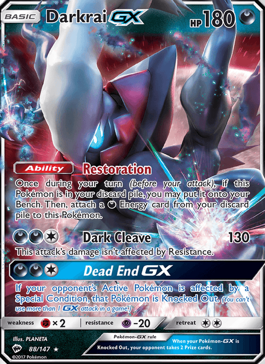 Darkrai GX 88/147 - Burning Shadows (Holofoil)