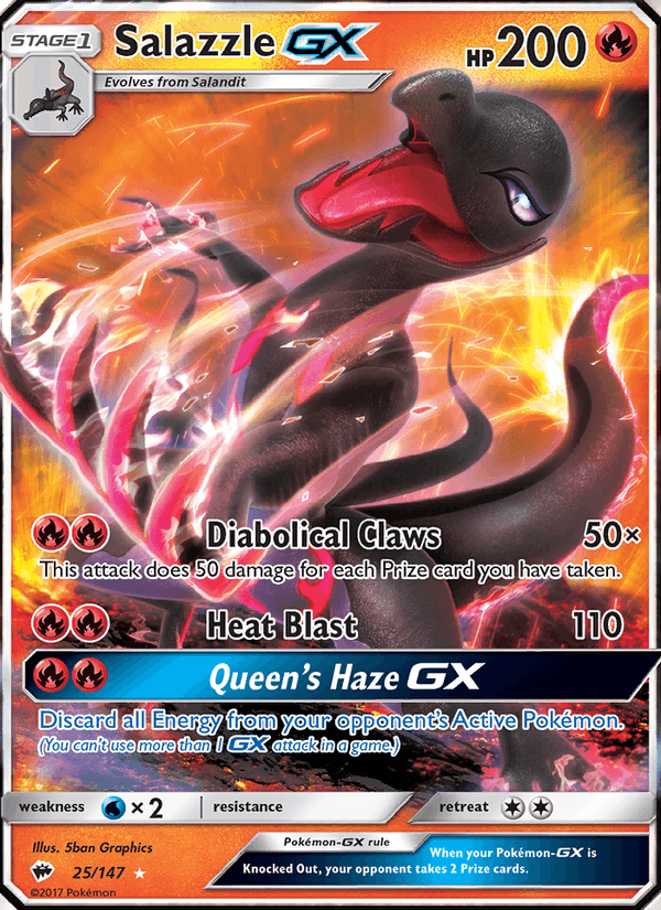 Salazzle GX 25/147 - Burning Shadows (Holofoil)