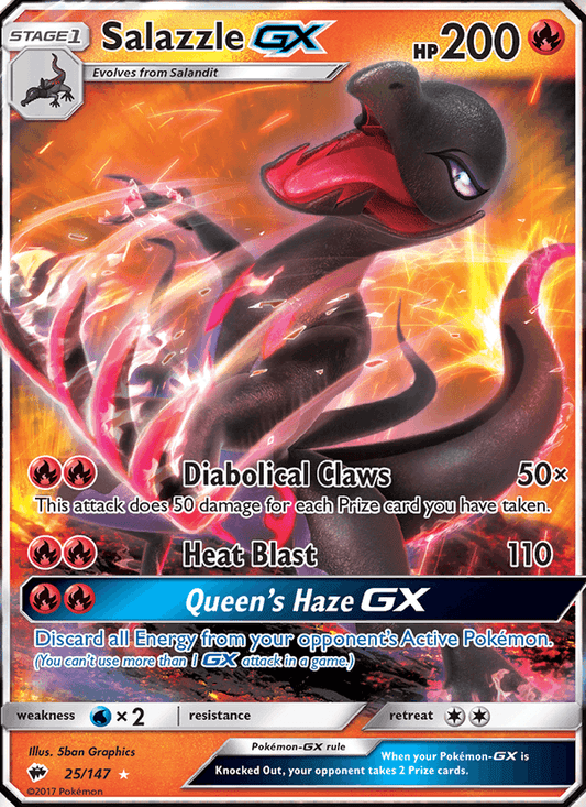 Salazzle GX 25/147 - Burning Shadows (Holofoil)