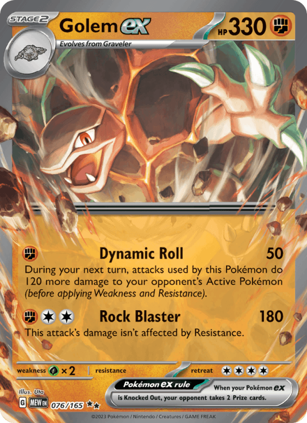 Golem ex 076/165 - SV: 151 (Holofoil)
