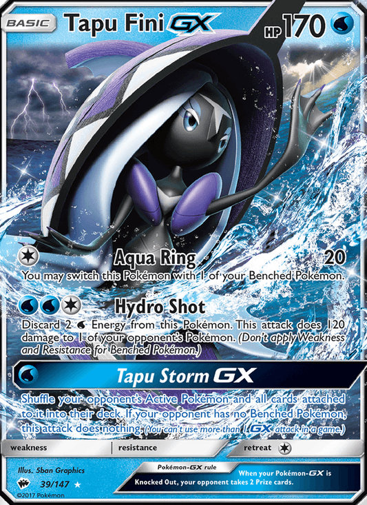 Tapu Fini GX 39/147 - Burning Shadows (Holofoil)