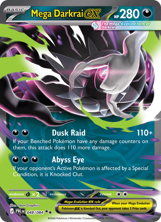 Mega Darkrai ex 048/084 - Pitch Black (Holofoil)