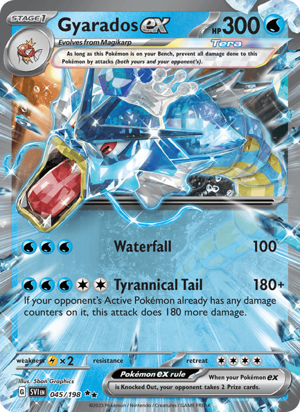 Gyarados ex 045/198 - Scarlet & Violet Base Set (Holofoil)